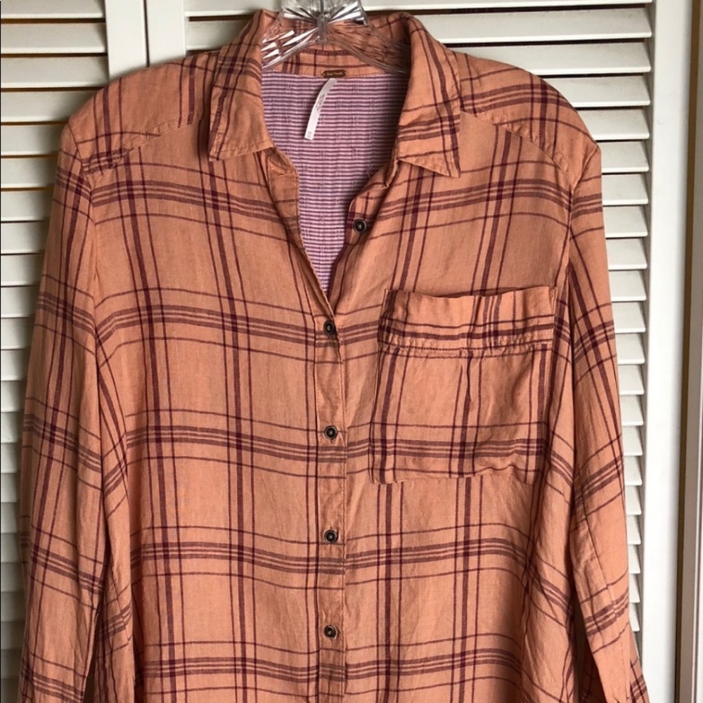 Free people plaid shirt